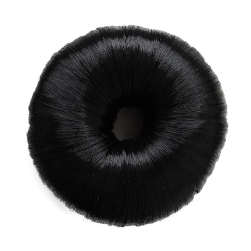 4 cm hair donut w/ artificial hair in multiple colours - Hair Accessories | Fashiongirl