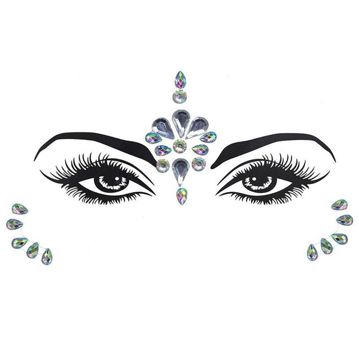 Face Jewels - Face jewellery with rhinestones/diamonds (YT - 112) - | Fashiongirl