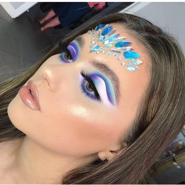 Face Jewels - Face jewellery with rhinestones/diamonds (YT - 70) - | Fashiongirl