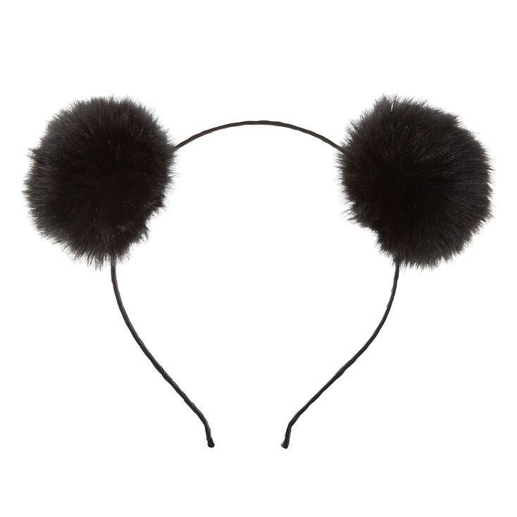Ombre Pom Pom Headband - Black - Hair Accessories | Fashiongirl
