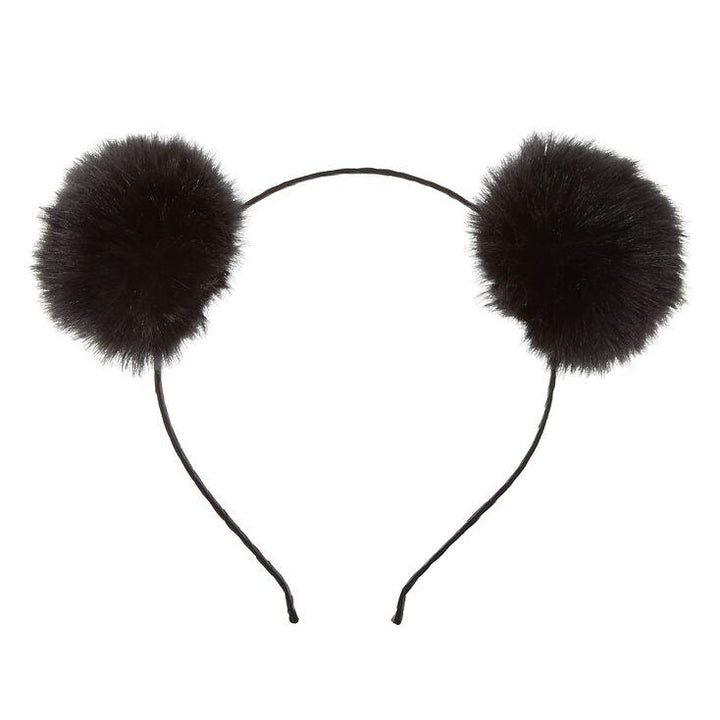 Ombre Pom Pom Headband - Black - Hair Accessories | Fashiongirl
