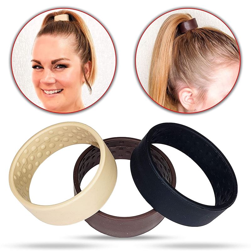 PonyUp - Flexible Silicone Hair Elastic for beautiful ponytail - blonde, brown, black - Hair Accessories | Fashiongirl