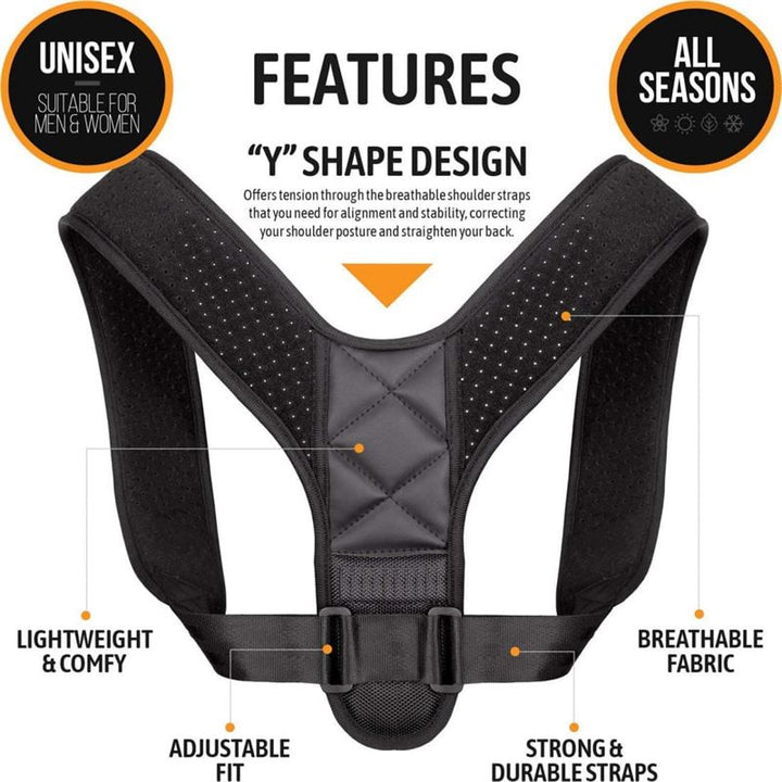 Posture corrector vest for back & shoulder | Posture 2.0 Posture Support , black - Shapewear | Fashiongirl