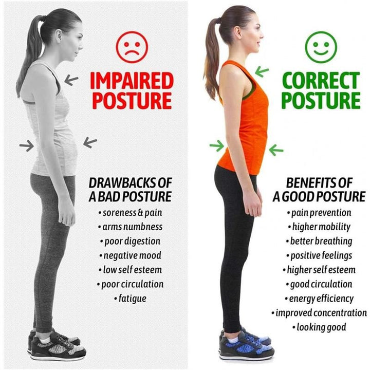 Posture corrector vest for back & shoulder | Posture 2.0 Posture Support , black - Shapewear | Fashiongirl