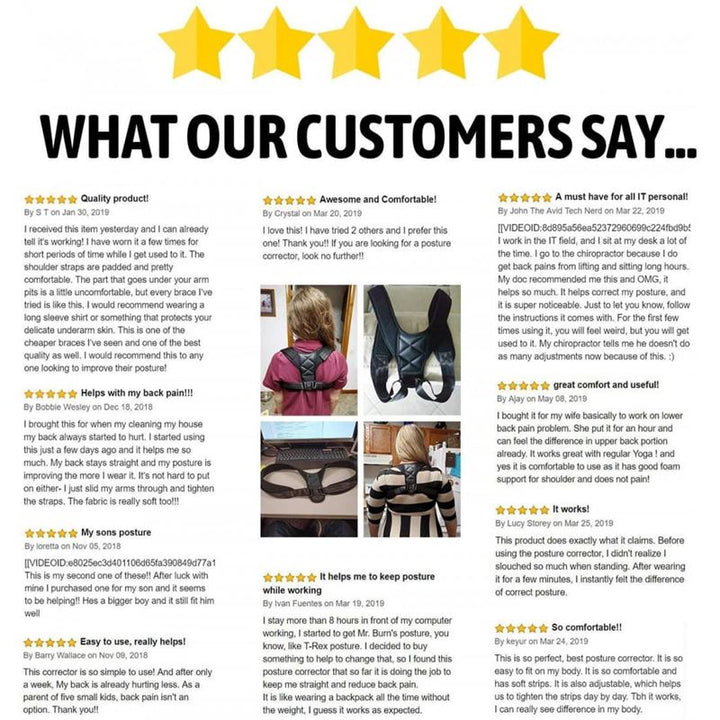 Posture corrector vest for back & shoulder | Posture 2.0 Posture Support , black - Shapewear | Fashiongirl