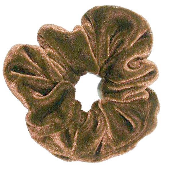 Scrunchie - Velour & elastic - Light brown - Hair Accessories