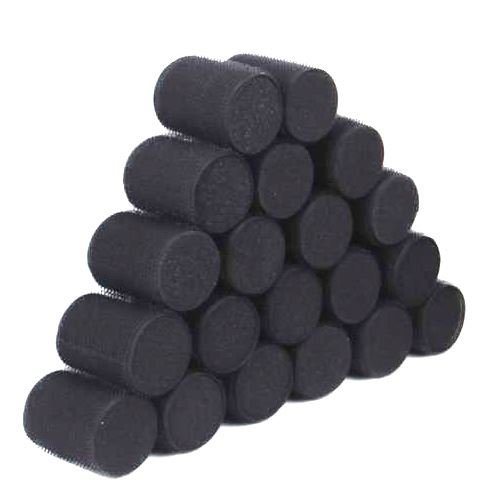 Sleep in Velcro Hair Curlers, black 6 pcs - Hair Styling tool | Fashiongirl