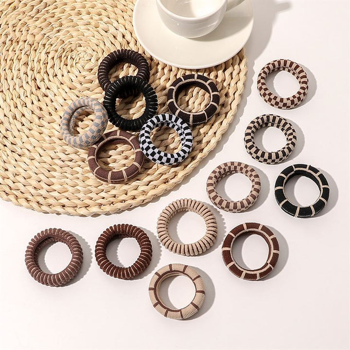 SOHO Check Hair elastics - Hair Accessories | Fashiongirl