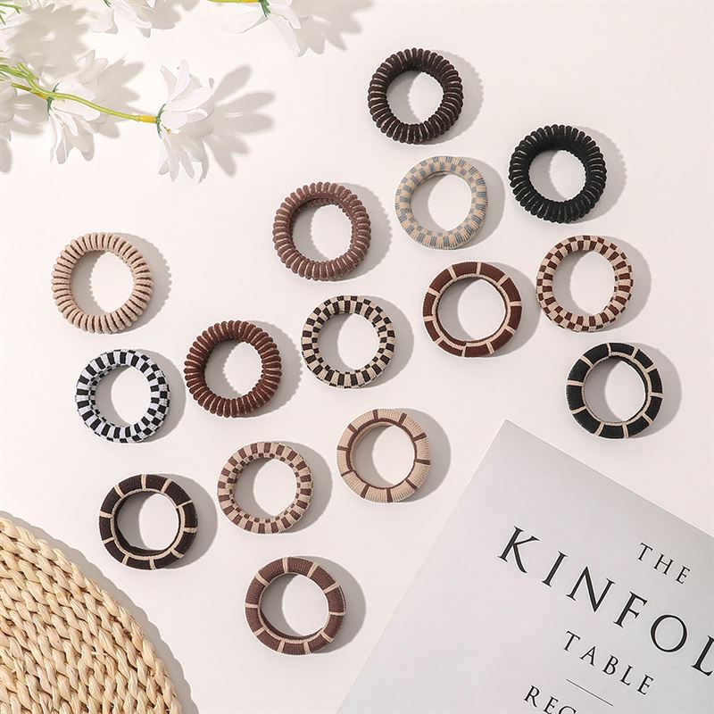 SOHO Check Hair elastics - Hair Accessories | Fashiongirl