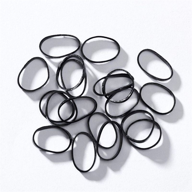 SOHO Liva Snag Free Hair elastics, 300 pcs - Black - Hair Accessories | Fashiongirl