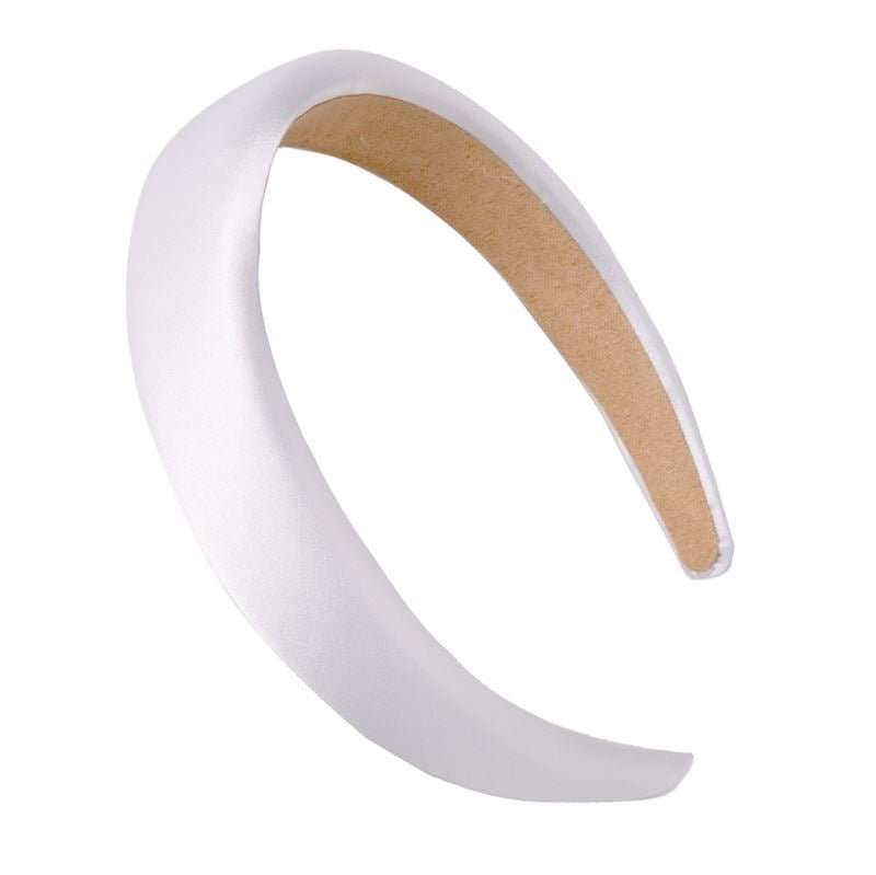 SOHO Satin Headband - White - Hair Accessories