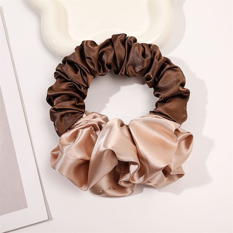SOHO Soft Sleep Scrunchie, Heatless Curler - Brown - Hair Styling tool