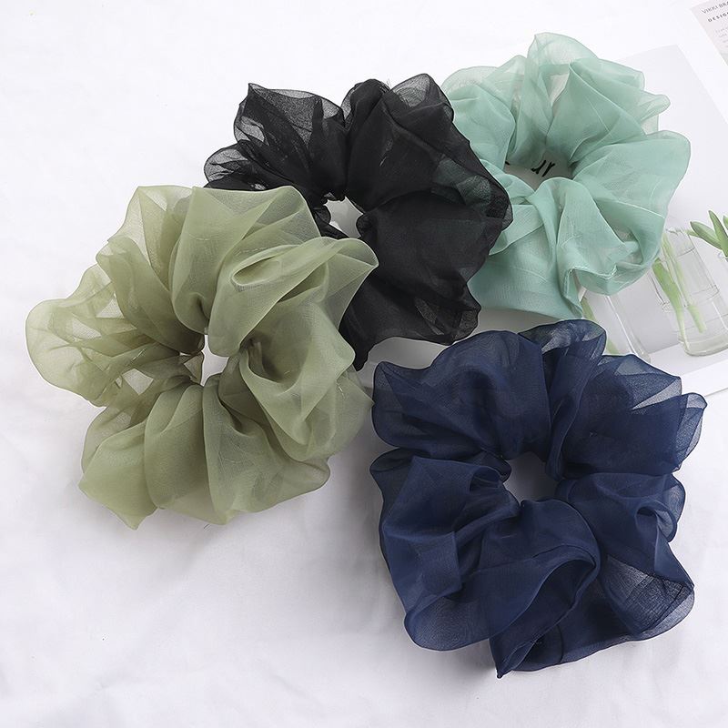 SOHO Sola XL Scrunchie - White - Hair Accessories