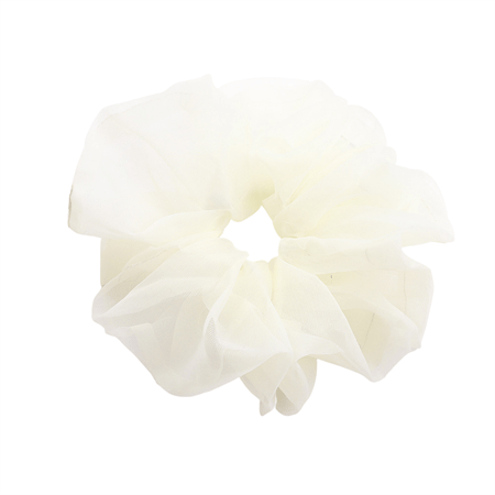 SOHO Sola XL Scrunchie - White - Hair Accessories
