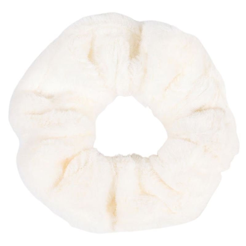 SOHO Teddie Scrunchie - White - Hair Accessories