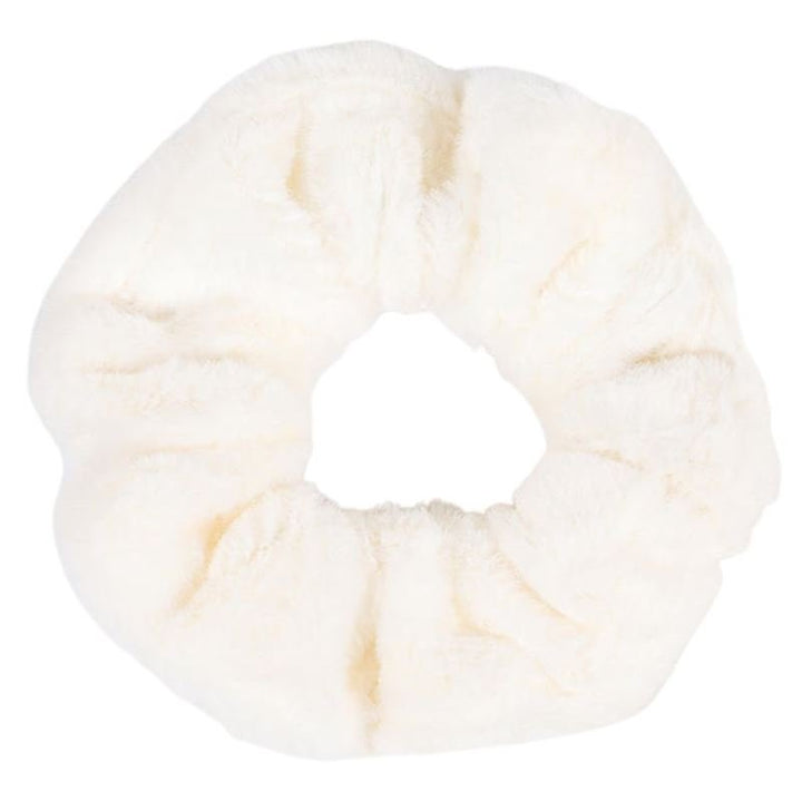 SOHO Teddie Scrunchie - White - Hair Accessories