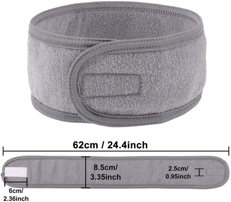 Spa Hairband with Velcro closure, grey - Hair Accessories | Fashiongirl