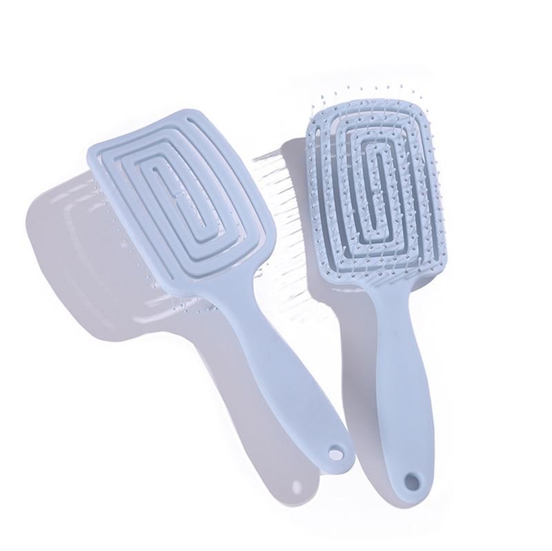 TBC Detangling Hair Brush - Wet & Dry Hollow Brush - Blue - Hair Styling tool