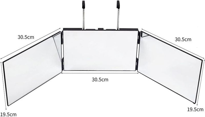 UNIQ 360 Foldable Makeup Mirror with suspension - 3 Fold Hanging Mirror - | Fashiongirl