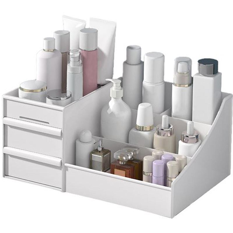 UNIQ Cosmetic Organiser with Two Drawers, White - P110 - Organiser