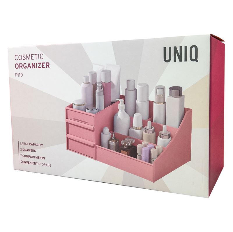 UNIQ Cosmetics Organiser, P110 - Pink - Organiser
