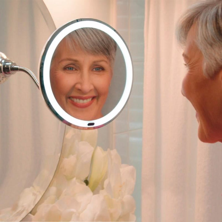 UNIQ Flexible Mirror with LED light & 10x magnification - | Fashiongirl