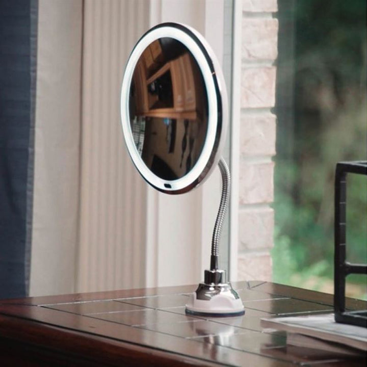 UNIQ Flexible Mirror with LED light & 10x magnification - | Fashiongirl