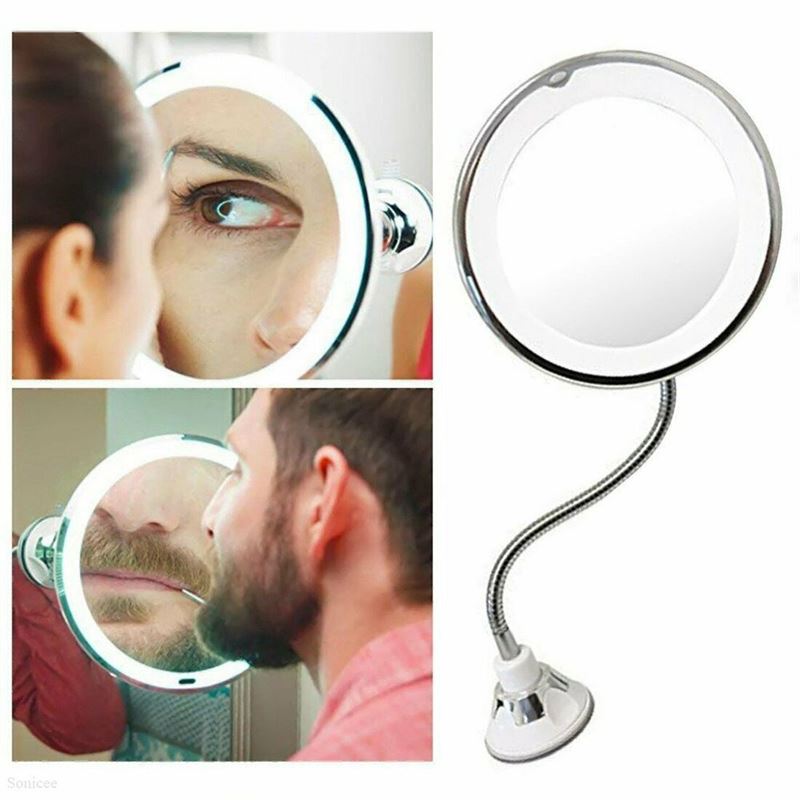 UNIQ Flexible Mirror with LED light & 10x magnification - | Fashiongirl