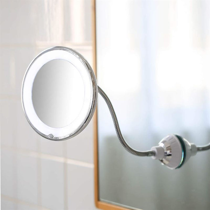UNIQ Flexible Mirror with LED light & 10x magnification - | Fashiongirl
