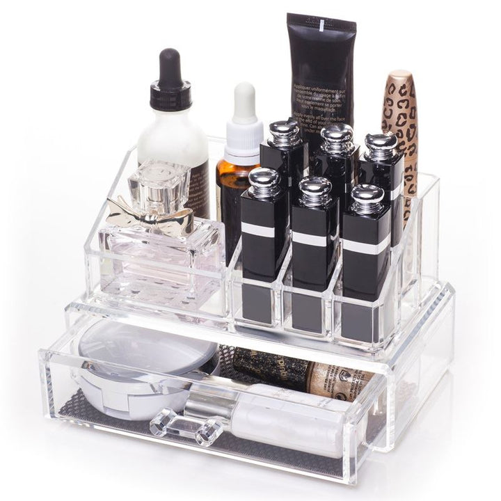 UNIQ Makeup Acrylic Organiser with 1 drawer + top, SF - 1061 - Organiser