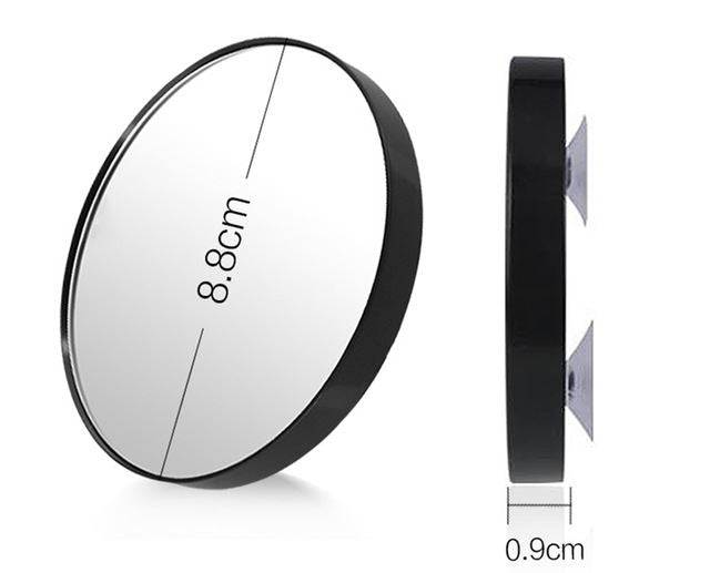 UNIQ Makeup mirror 10X magnification with suction cup - Black - | Fashiongirl