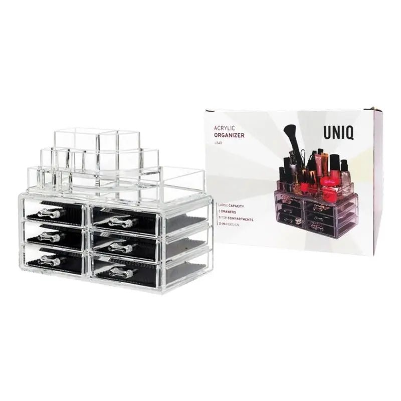 UNIQ Makeup Organiser with 6 drawers - Transparent - SF - 1158 (U340) - Organiser