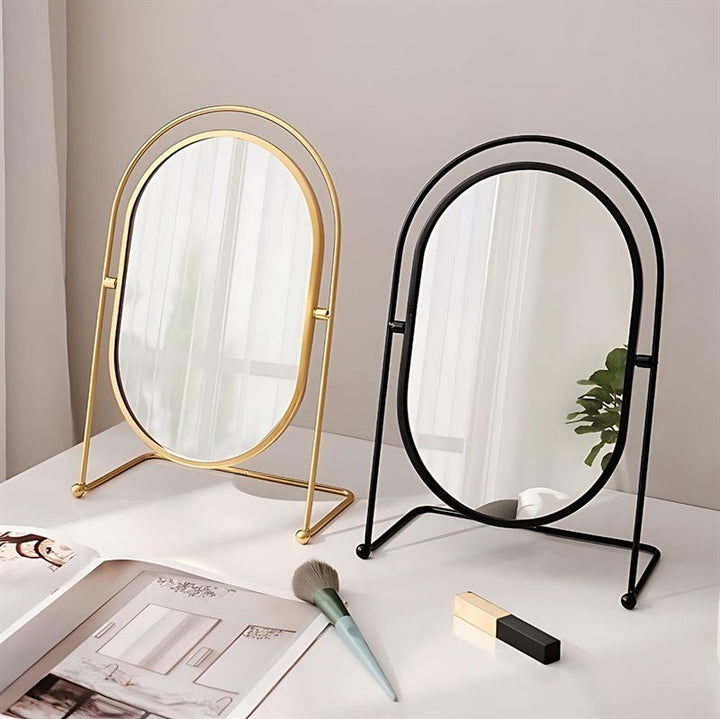 UNIQ Oval Lux Table Mirror - Gold - | Fashiongirl