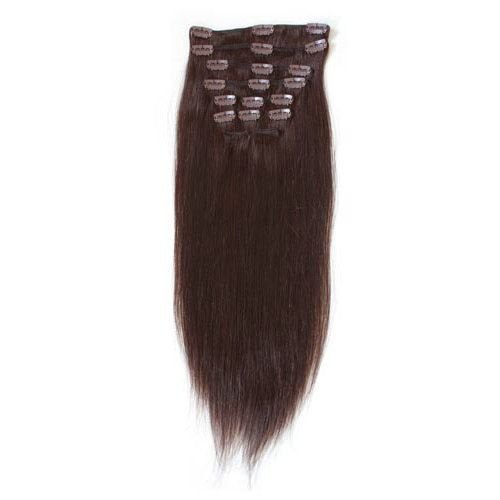 7set artificial fibre hair dark brown 2# - Fashiongirl