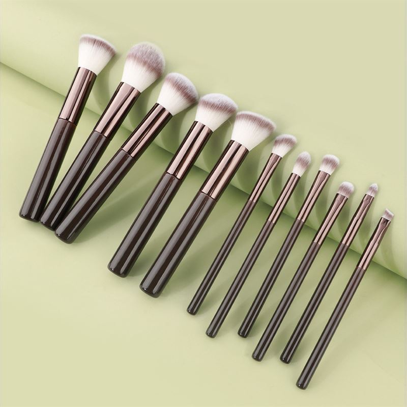 Technique PRO Chocolate Bronze Makeup Brush Set - 11 makeup brushes