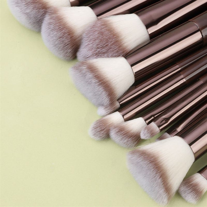 Technique PRO Chocolate Bronze Makeup Brush Set - 11 makeup brushes