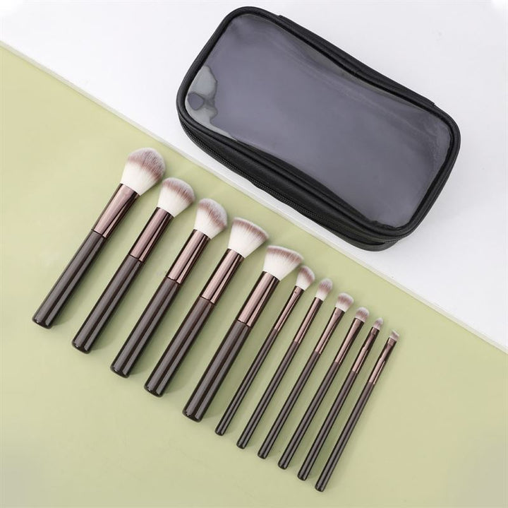 Technique PRO Chocolate Bronze Makeup Brush Set - 11 makeup brushes