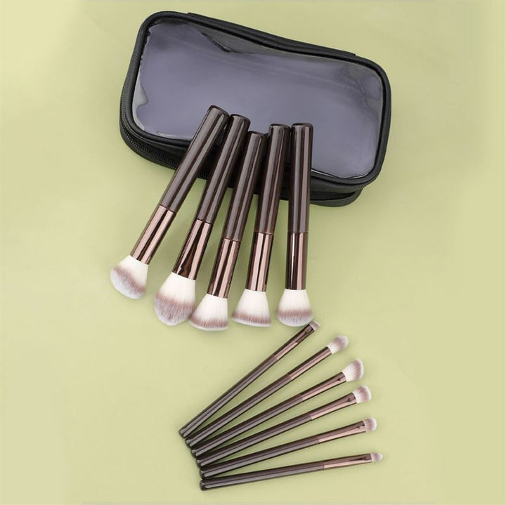 Technique PRO Chocolate Bronze Makeup Brush Set - 11 makeup brushes