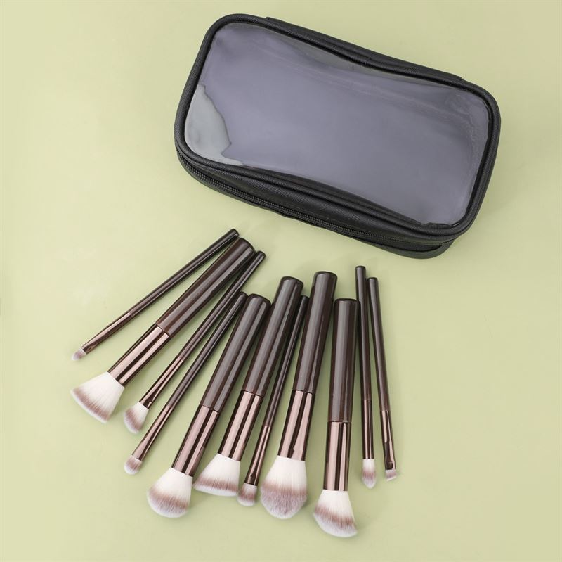 Technique PRO Chocolate Bronze Makeup Brush Set - 11 makeup brushes