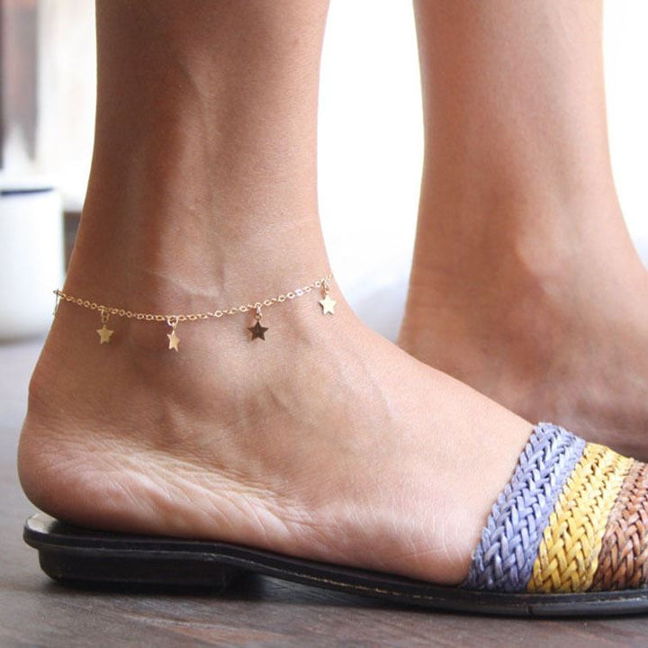 Ankle Chain Small Stars - Fashiongirl