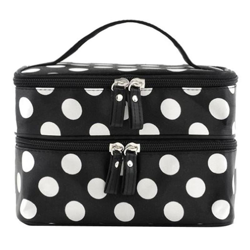 AVERY Dots Double toiletry bag - Fashiongirl