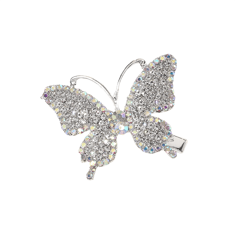 Chris Rubin Evie Hair Claw Silver - Butterfly - Fashiongirl