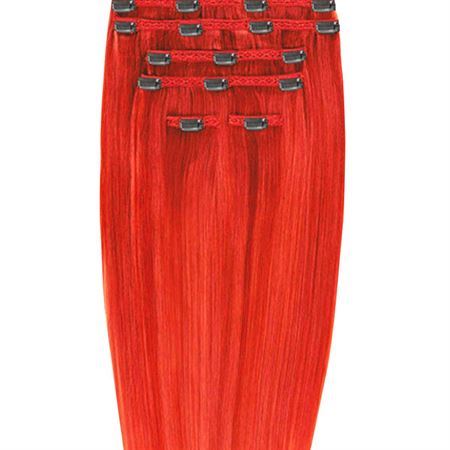 Clip on hair extensions #5C66 Red - 7 sets - 50 cm | Gold24 - Fashiongirl