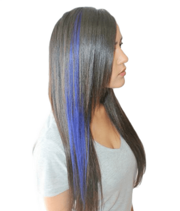 Cobolt blue, 50 cm - Crazy Colour Clip On - Fashiongirl