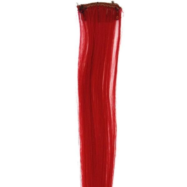 Dark red 50 cm - Crazy Colour Clip On - Fashiongirl