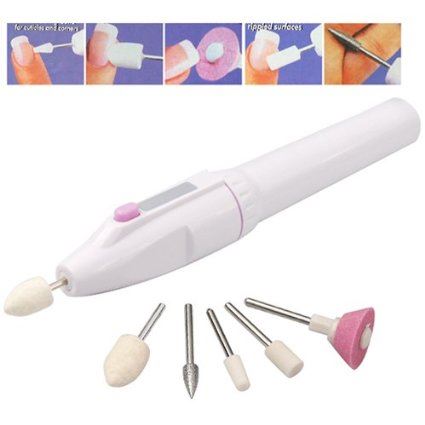 Electric Nail File / Manicure Set - Salon Shaper 5 - in - 1 Set - Fashiongirl