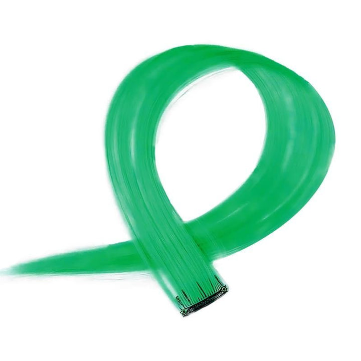 Green, 50 cm - Crazy Colour Clip On - Fashiongirl