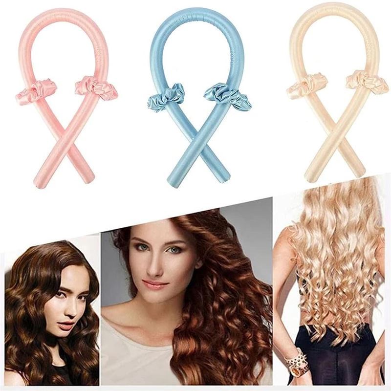 Heatless Hair Curlers - Get beautiful curls without heat - Blue - Fashiongirl