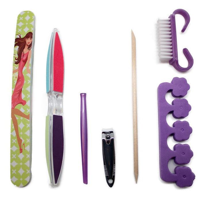 Manicure &amp; Pedicure Set - 7 pieces - Fashiongirl