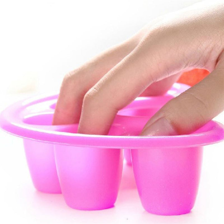 Manicure bowl for nail treatment - Pink - Fashiongirl